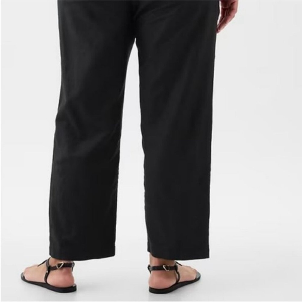 NWT! Gap Black High Rise Linen-Cotton Pull-On Pants - Multiple🩷 - Picture 8 of 14